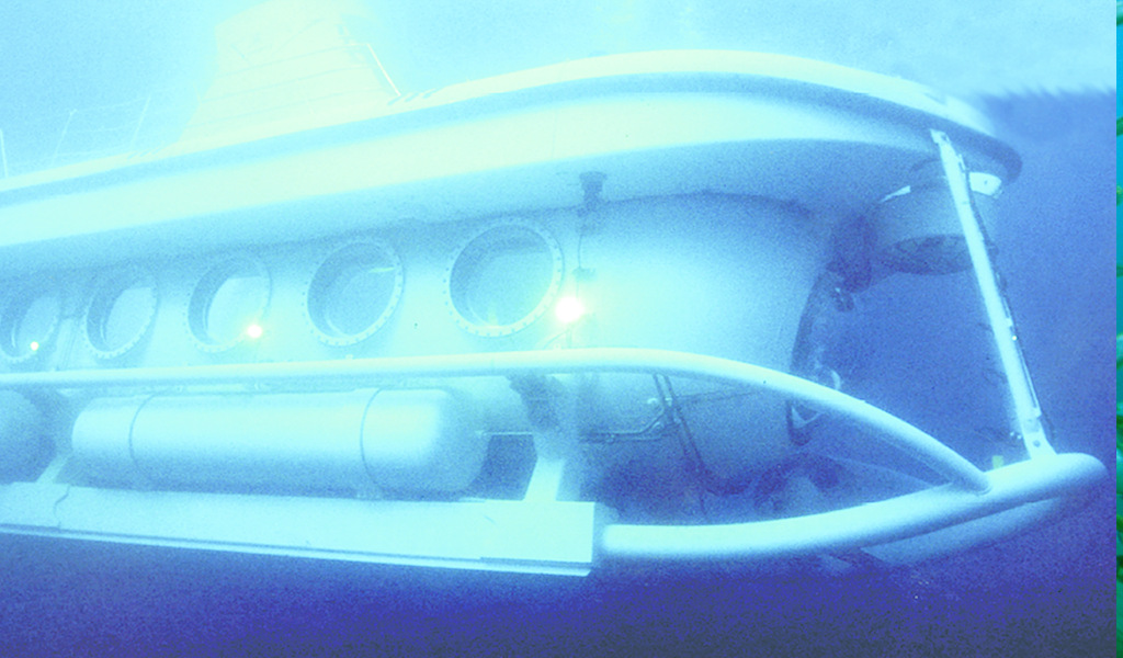 Unterwasser-U-Boot bei Teneriffa.