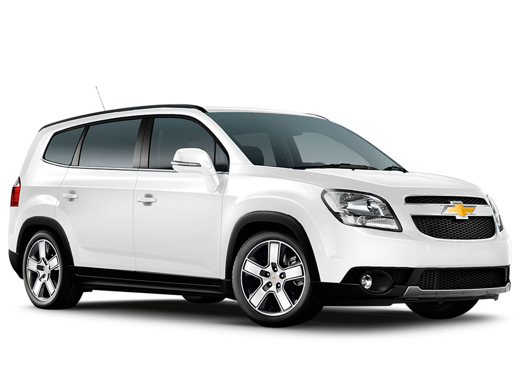 Weißer Chevrolet SUV auf Teneriffa geparkt.