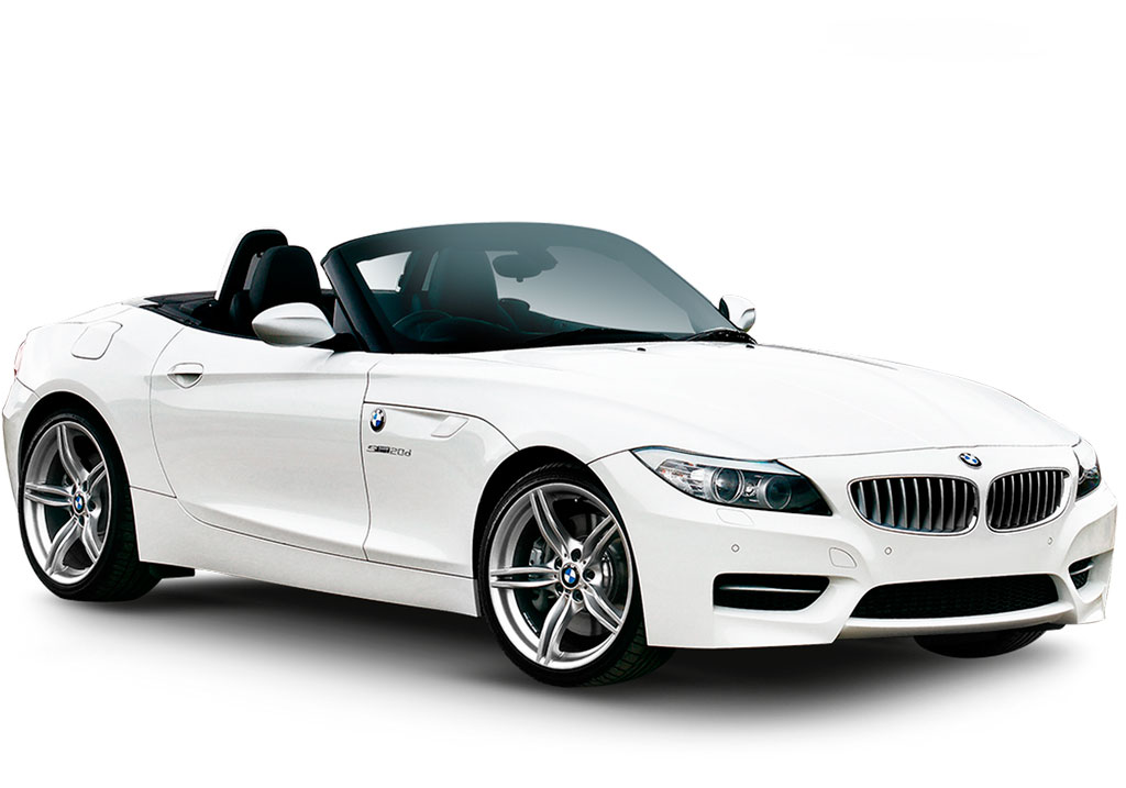 BMW Cabriolet weiß Modell Z4 20d.