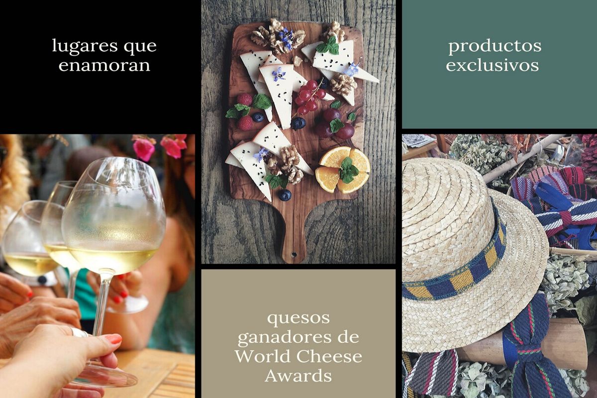 Käse mit Nüssen und Obst, Teneriffa. Text: World Cheese Awards-prämierte Käse.
