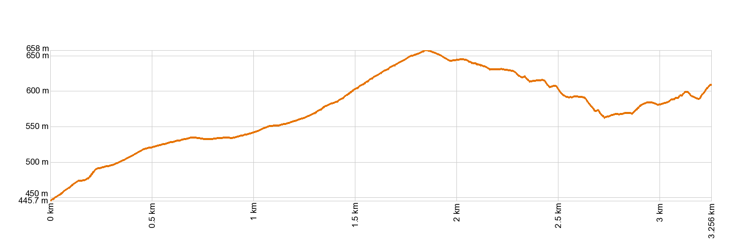 Altimetría PR-TF 86.3 La Sabinita - Tamadaya